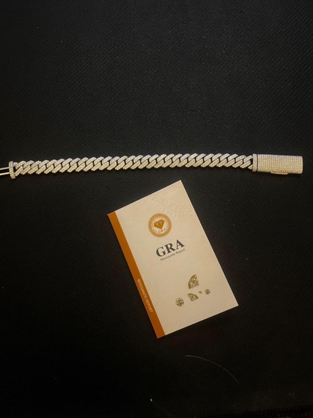 VVS1 Moissanite Cuban Bracelet - Picture 5 of 5